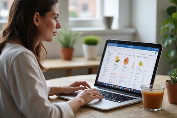 Nutrizionista che offre consulenza online